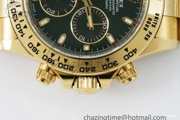 1:1 SA4130 Daytona Bracelet Green 116508 Dial on Best V2 YG Clean Edition 0430